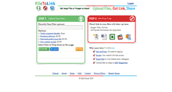 Desktop Screenshot of filetolink.com